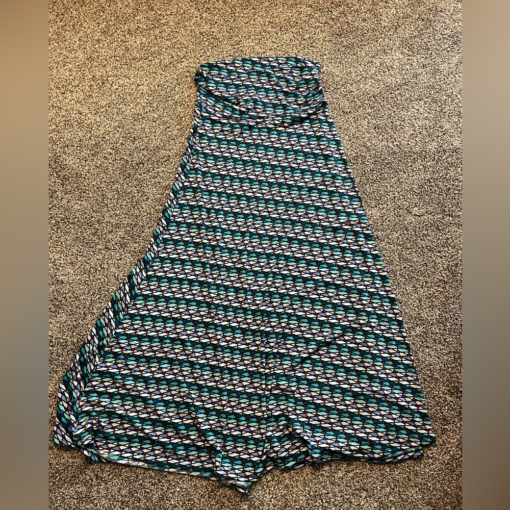Multi-colored maxi skirt